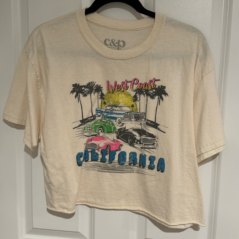 Cropped California Graphic Tee